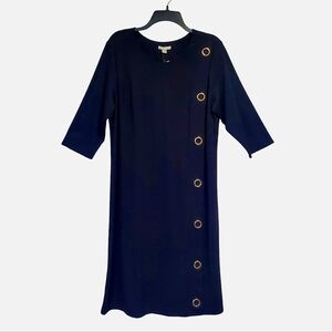 NWOT Cato Women's Midi Dress 1/2 Sleeves Black Modest  Size 14/16W